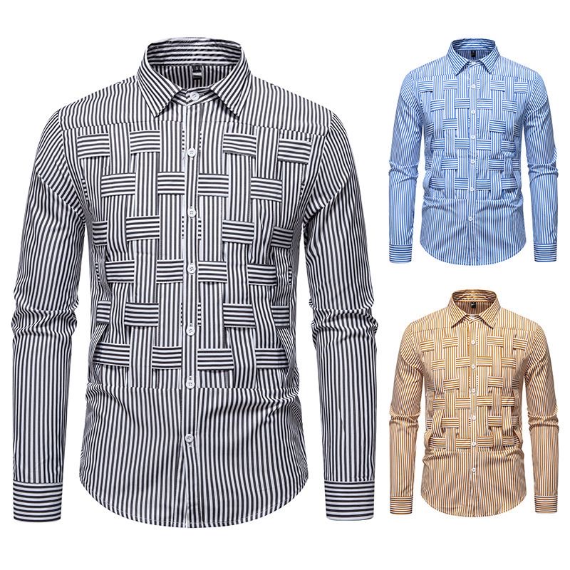 Striped,woven & plaid Men’s shirt - Image 2